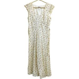 J. Crew Cream Floral Dress
